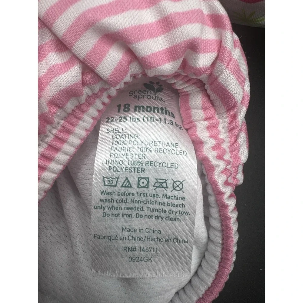 Green Sprouts Eco Snap Swim Diaper Cover 18 months Set of 4 Pink Girls Pool